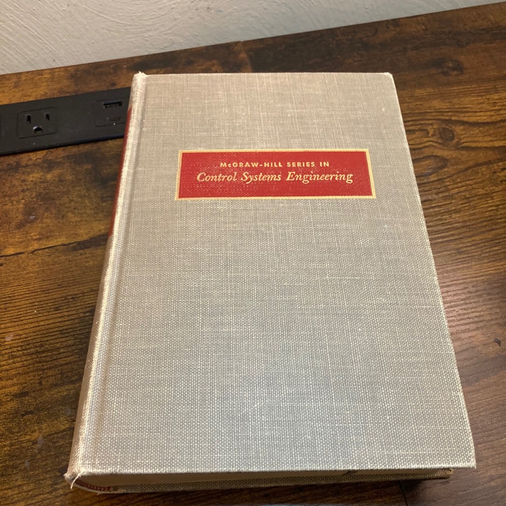 Feedback Control Systems Engineering Analysis Synthesis Design Gille 1959 HC